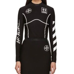 OFF-WHITE Black Jogging Sport Long Sleeve T-Shirt